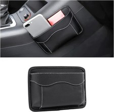 Seiten-Tasche für Auto-Sitze, Mini-Organizer aus Leder, Schwarz, Dokumenten