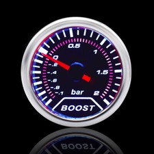 52mm Ladedruck Anzeige Zusatz Instrumente Turbo Boost Gauge White Digital LED