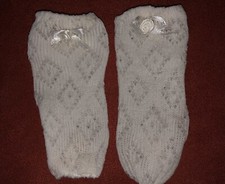Puppensocken  f. Puppen Gr. 50-55 cm, weiss 10x4 cm