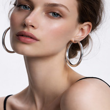 1 Paar große Damen  Creolen