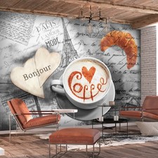 Kaffee küche holzoptik vlies - küche,