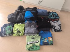 Großes Bekleidungspaket Herbst Winter Jungen Gr 134-140 Minecraft Jacke Pullover