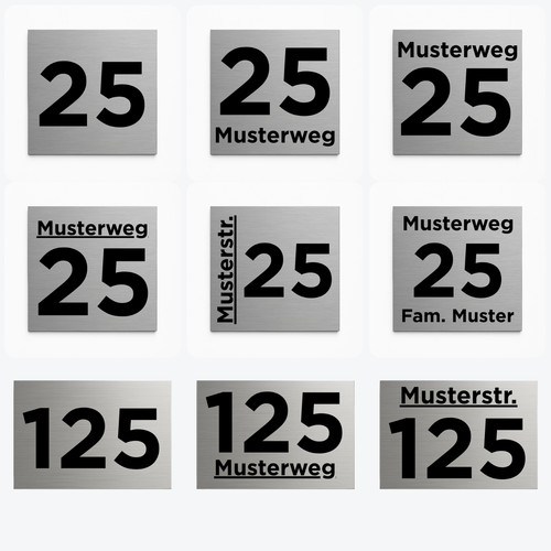 Hausnummernschild hausnummer - hausnummernschild,
