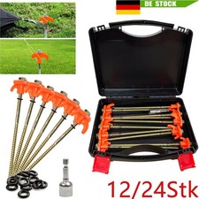 24Stk Zelt Heringe Stahl