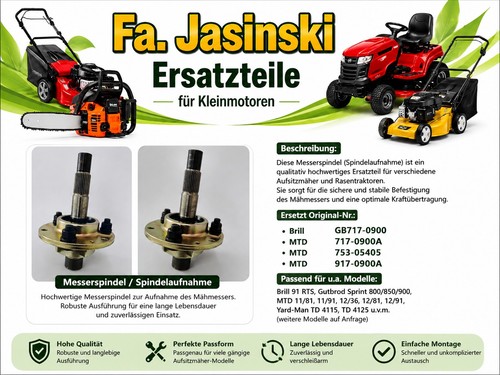 Messerspindel paar kpl für - messerspindel,