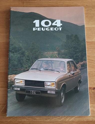 Peugeot 104 prospekt - prospekt, (1979)