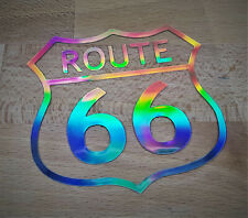 ✔✔ Oilfilm Aufkleber Route 66 Decal Bike LKW Auto Sticker Hologramm ✔✔