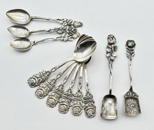 Verschiedene Löffel 800er 835er Silber „Hildesheimer Rose“  121gr.
