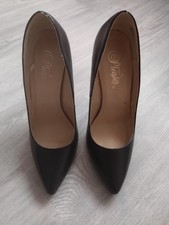 Pumps High Heels Pleaser Sexy 20 Mattschwarz Neu Top Spitze Pumps Büro Sehr Chic