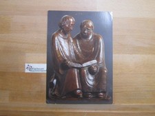 Grossformatige Postkarte/Kunstdruck: Die lesenden Mönche, Bronze, 1932 Barlach, 