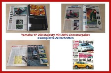 Yamaha YP 250 Majesty mit 20PS Literaturpaket - 3 komplette Zeitschriften