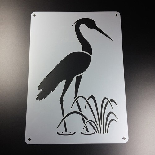Schablone vogel reiher - schablone,