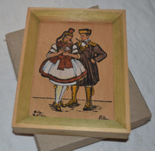 Altes Holzbild Schwalmer