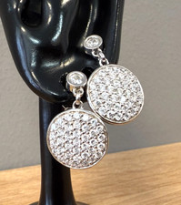 Schöne Ohrringe Silber 925 von ESPRIT mit mehreren weißen Steinchen