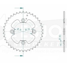 Stahl Kettenrad für Adly