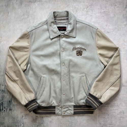 Chevignon leder varsity jacke - chevignon,