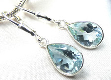 💎Ohrhänger  Blautopas 925