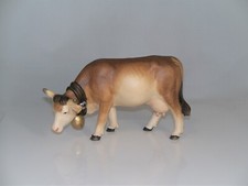 Holz Krippen Figur KUH GRASEND