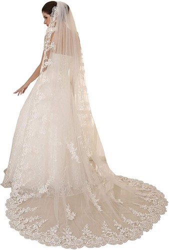 Hochzeit schleier tier - 1-tier, weiß