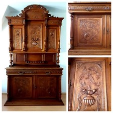 Schrank Säulen Kredenz Buffetschrank ca.1840-1880 Gründerzeit