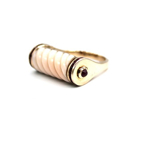 585 gelbgold ring - ring, engelshaut