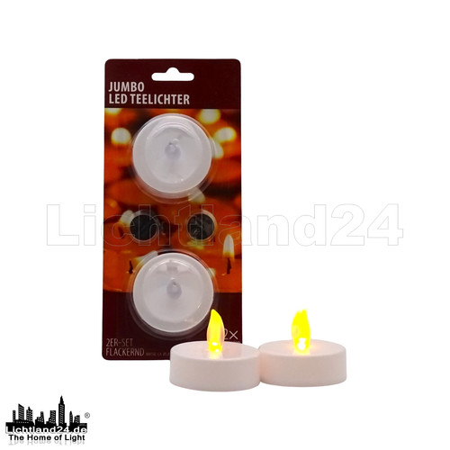 2er pack led jumbo teelichter - pack,