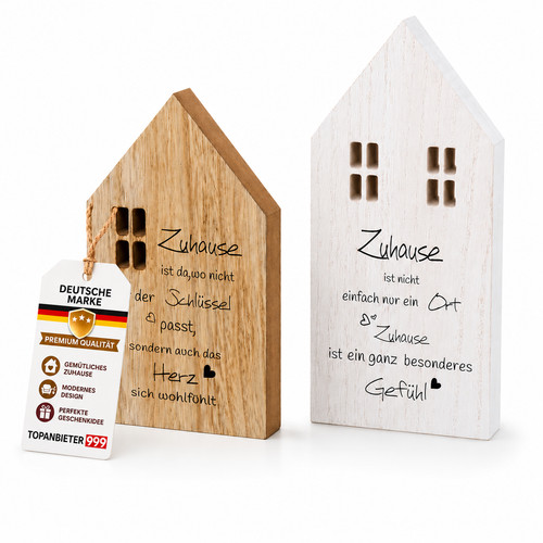 Dekoaufsteller zuhause holz - dekoaufsteller,