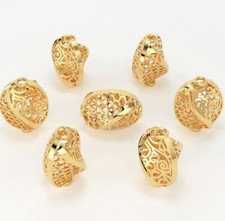 14K Solid Gelb Hell Gold