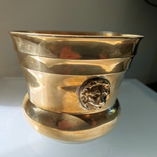 Messing-Blumen Übertopf