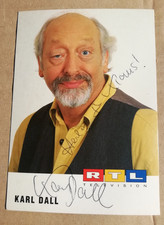 KARL DALL - AUTOGRAMMKARTE mit