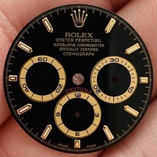 Rolex schwarzes Zifferblatt