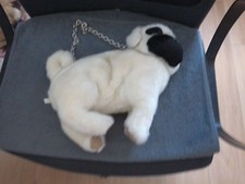 neu Tasche Damentasche Mopstasche weiche Plüschtasche Mops Hund Handtasche