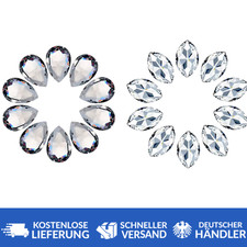 10x kristall oval träne - kristall, oval/träne