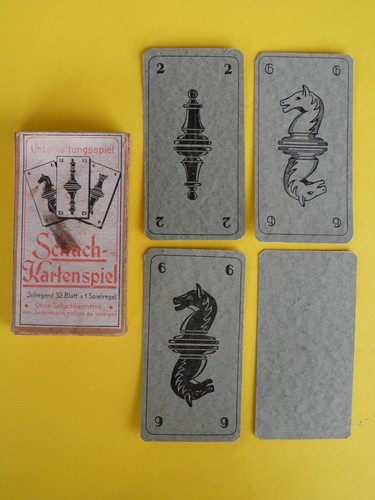 Altes schach kartenspiel 32 - kartenspiel,