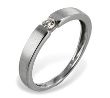 375 ECHT WEIßGOLD *** Gold Zirkonia Solitär Ring Goldring Größenauswahl