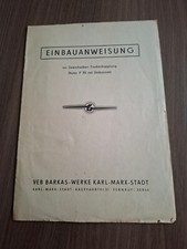 Sachsenring P 70 Einbauanweisung zur Zweischeiben Trockenkupplung