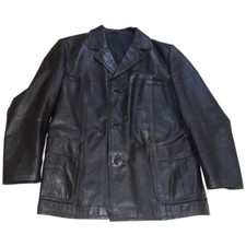 Herren Senioren Männer Lederjacke schwarz ca. Gr.50-52 wie neu NP 390 Euro