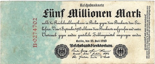 Reichsbanknote millionen - reichsbanknote,