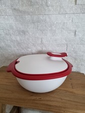 Tupperware Thermo Duo Siebservierer Warmie Tup rot weiß 2,4 L Top