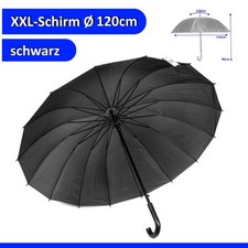Regenschirm XXL Automatik Stockschirm Partnerschirm Ø120cm groß Sturm Farbmix
