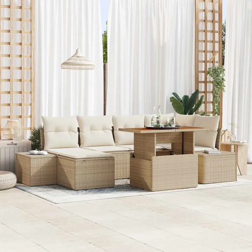 Gartensofa set mit kissen - mit, 7