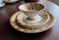 Schirnding Bavaria Sammeltasse, 60er/70er, 3-teilig, Golddekor