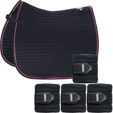 Set Eskadron Basic Cotton Schabracke mit Fleecebandagen in navy