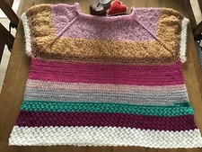 Handstrick-und Häkel-Kastenpulli/Handarbeit vom Wol(l)kenschäfchen