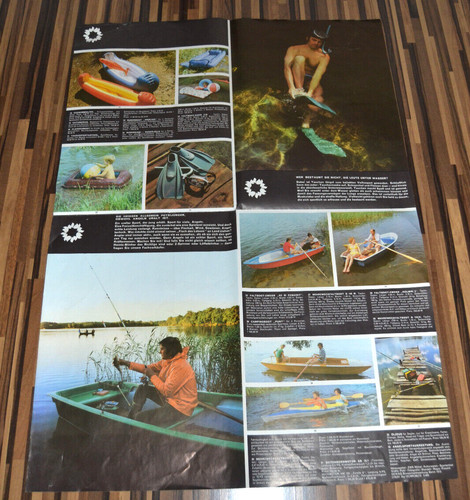 Große faltreklame plakat ddr - faltreklame,