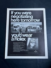 1967 Rolex Datejust Werbeanzeige Vintage If you were negotiatin Ad Werbung Print