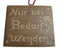 Witzig, frech, Schild für neugierige Gäste, handgeschnitzt, Unikat