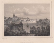 Basel Original Stahlstich Kolb