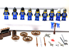Lego Falkenritter Ritter 9 Figuren mit Zubehör Waffen / Schilder  Vintage Set 11