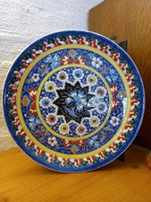 Blau bunter Teller -